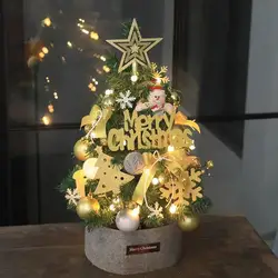Decoraciones navideñas, árboles de Navidad, árbol de Navidad de mesa, desarrollar habilidad práctica