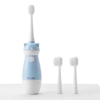 

1Set USB Smart Dual Frequency Children Electric Toothbrush Waterproof Cute Cat Kid Sonic Tooth Brush Ultrasonic Toothbrush With