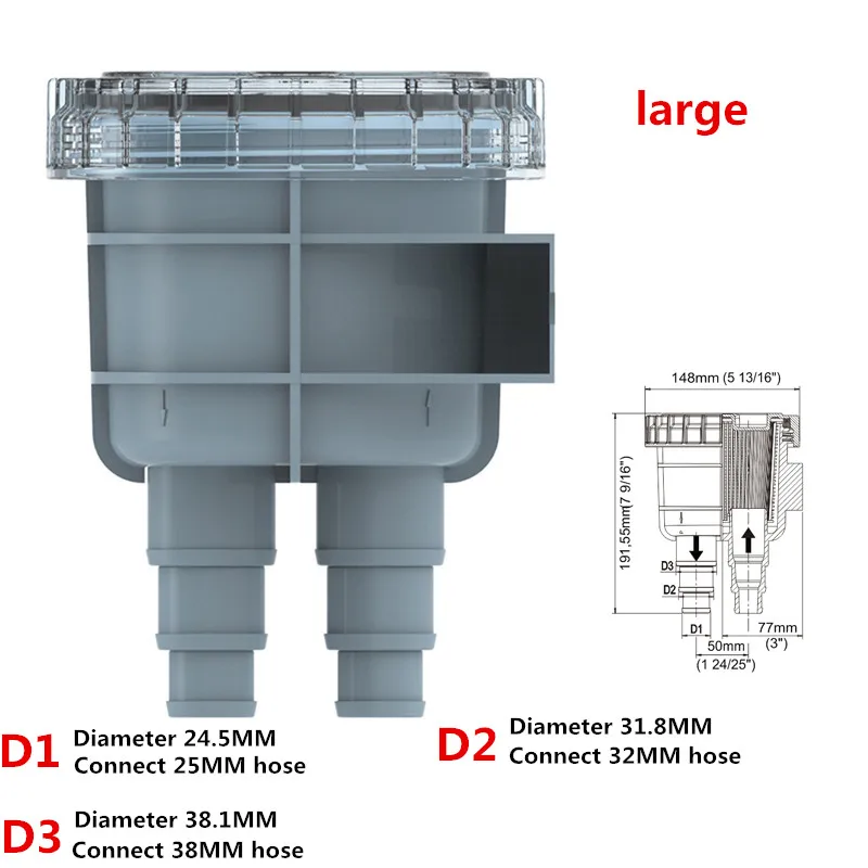 Boat Seawater Filter Intake Sea Water Strainer For Cool Down Water Air Conditioner And Engine Water For Marine Yacht Rv Parts Accessories Aliexpress
