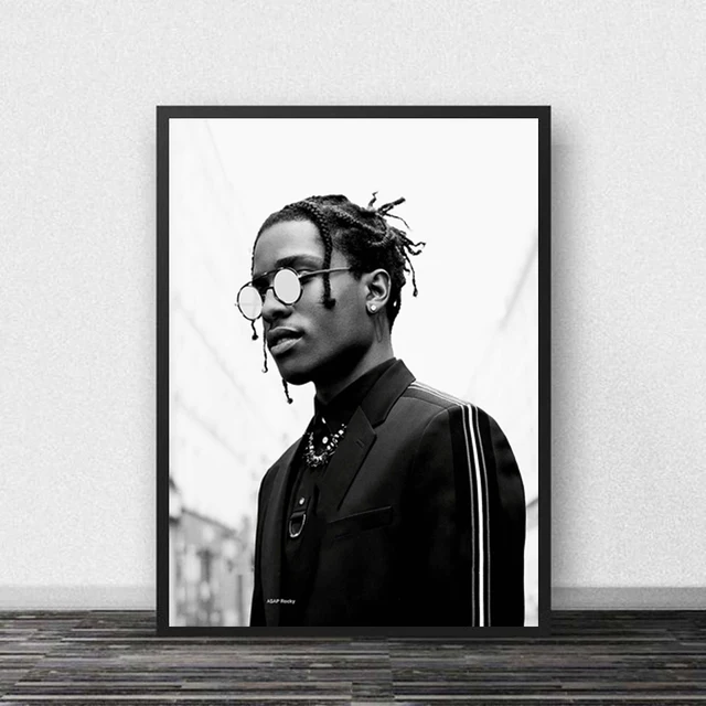 na AreiShop Poster ASAP Rocky Dior A$AP Print Canvas Wall Decor Interior  Large Poster Printed Motivation Unframed Size - 11x17 16x24 24x32