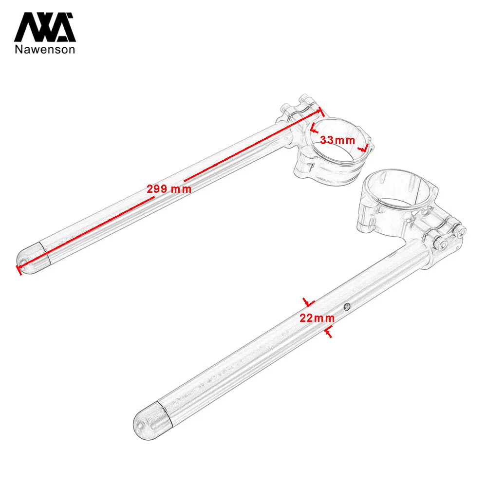 33 мм мотоциклетный зажим на руль с 7/" трубками для Honda CM400A автоматический/CM400C на заказ/CM400E экономичный/CM400T двойной 1979-1981