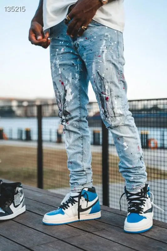 zk1153 Fashion Men's Jeans 2021 Runway Luxury famous Brand European