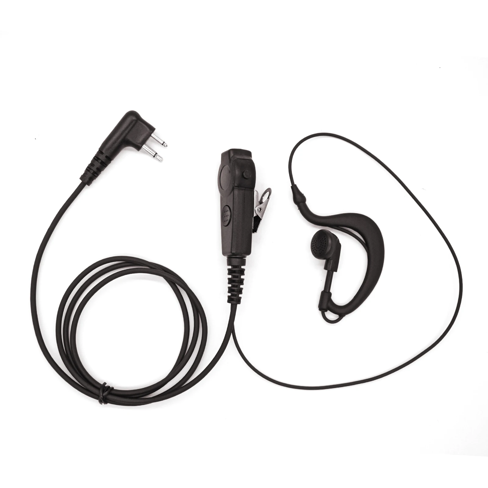 Single Wire Walkie Talkie Earpiece, Compatible for Motorola CLS1410 CP200 GP2000 XU1100 PRO1150 MU12 Radio with PTT Mic Headset