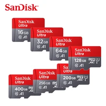 Карта micro sd SanDisk ultra, 400 ГБ, 256 ГБ, 200 ГБ, 128 ГБ, 64 ГБ, 32 ГБ, 16 ГБ, карта памяти, класс 10, TF карта, 98 м/с, флеш-карта