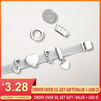 

Charms Real 925 Sterling Silver star Crown Heart Original Reflexion Fit Original Bracelet Suitable for Women To Wear