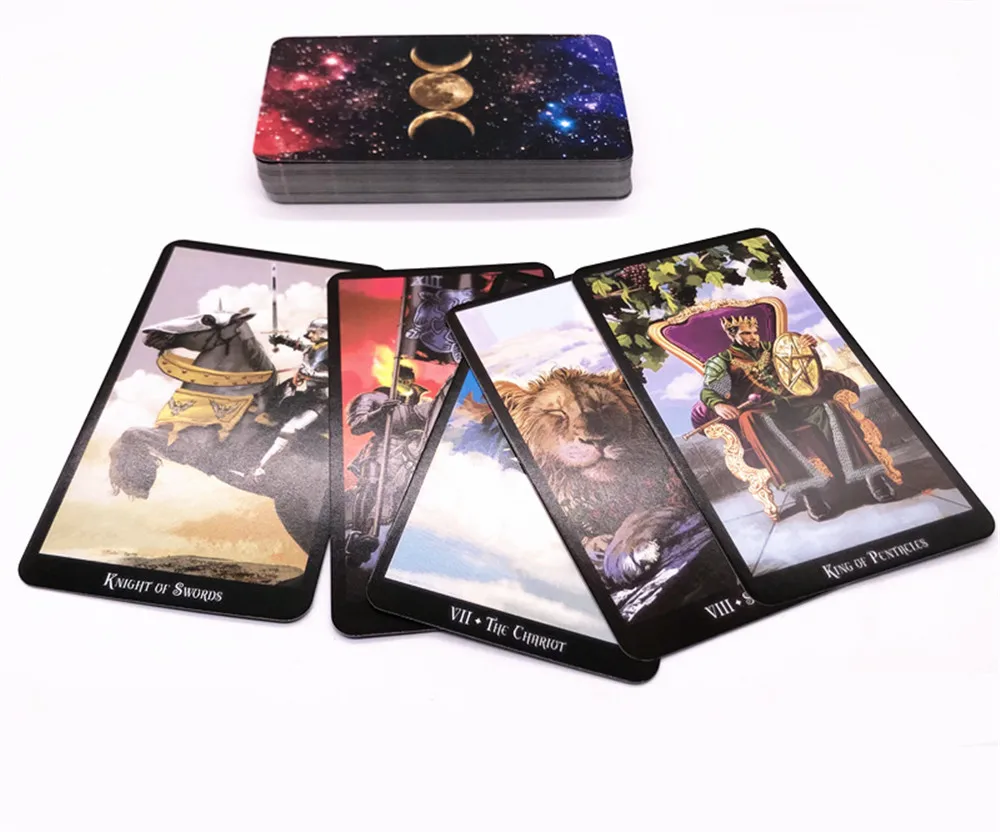 Английские 78 листов/набор карт Таро колоды карты Чтение мифической Fate divination для Фортуны карты игры настольные игры