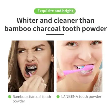 

55g Lemon Lime Brighten Tooth Powder Cleaning Lighten Hygiene Protect Tooth Stains Oral Safe Removal Care Tooth Dental U4H1