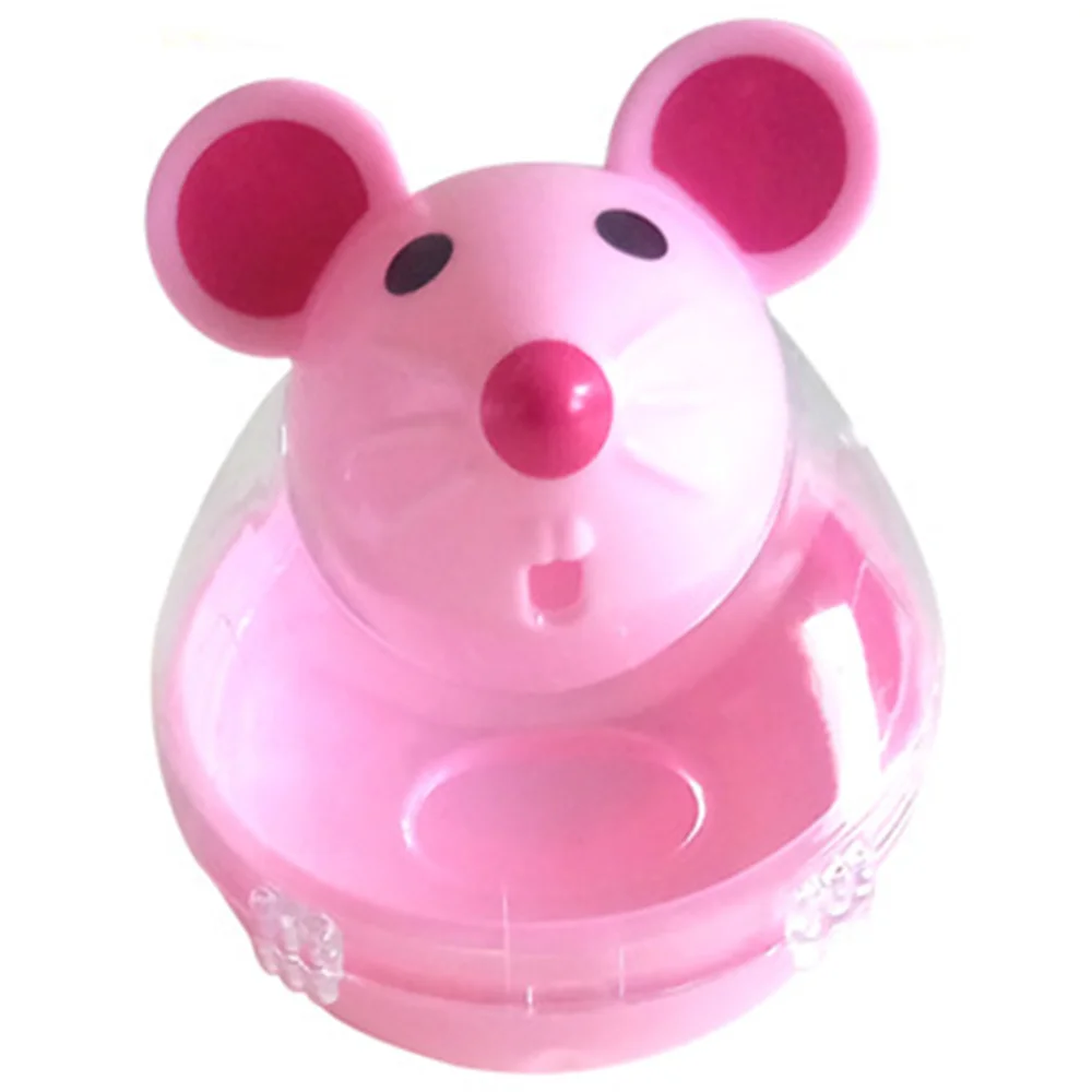 Pet Leakage Food 2 Color Container Exercise Gift Dog 5*7cm Cute Training Mouse Shape Cat Feeders Cat Tumbler Toy