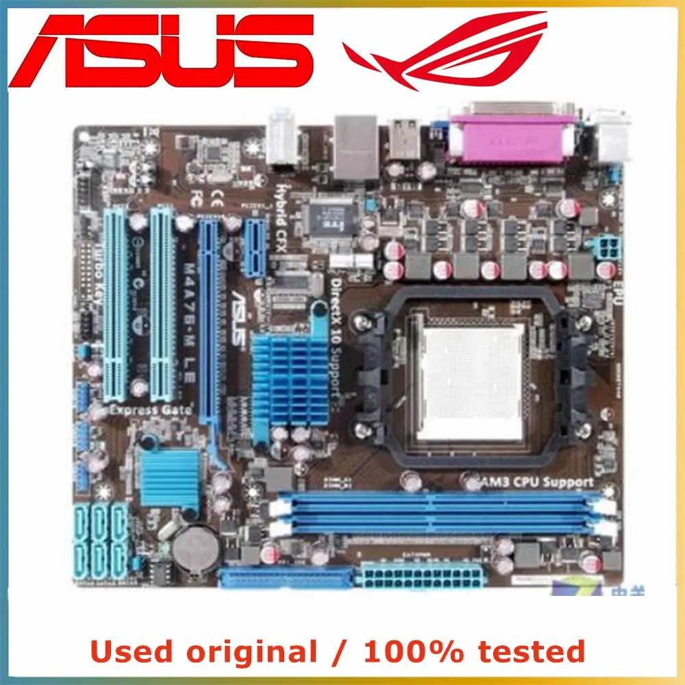 For Amd 760g Am3 For Asus M4a78lm Le Motherboard Computer Usb2.0 Sata2
