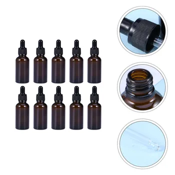 

10Pcs Bottles Durable Glass Portable Multi-purpose Dropper Bottles Aromatherapy Bottles Essential Oil Bottle Perfume Samples Bot