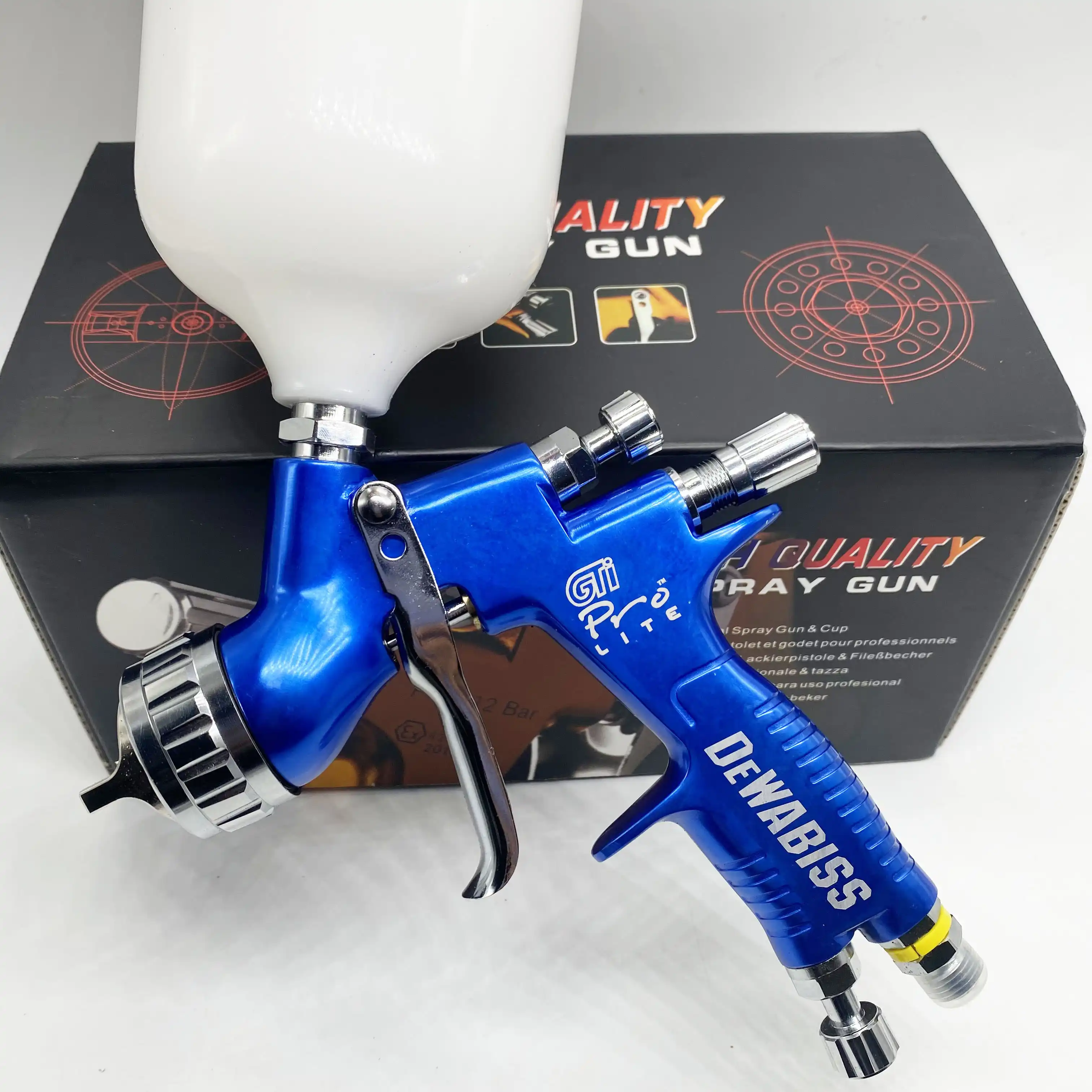 ブルーgtiプロhvlpスプレーガン1 3ミリメートル高品質車の塗装ツール高微粒化空気ペイントスプレーエアブラシ銃 スプレーガン Aliexpress