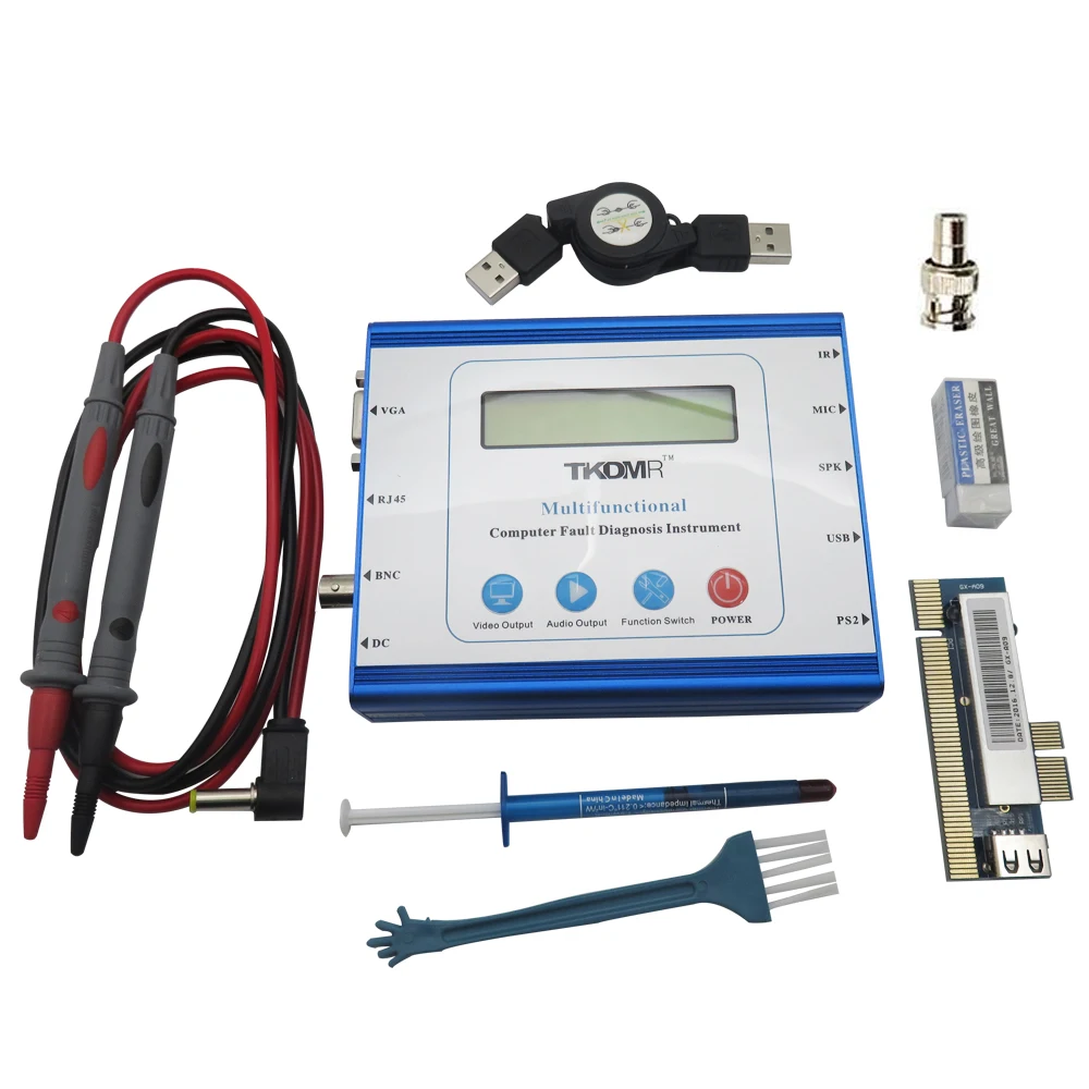 US $103.40 Multifunction Universal Desktop Pc Pci Pci E Lpc Motherboard Diagnostic Test Analyzer Tester Computer Fault Diagnosis Instrument
