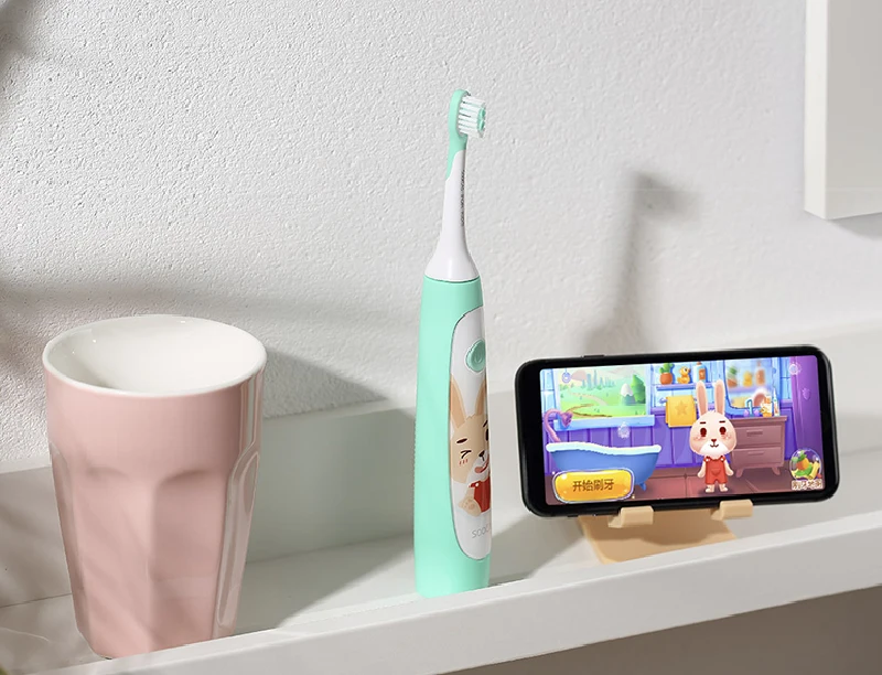 Xiaomi SOOCAS C1 детская звуковая электрическая зубная щетка Милая Водонепроницаемая аккумуляторная зубная щетка для детей