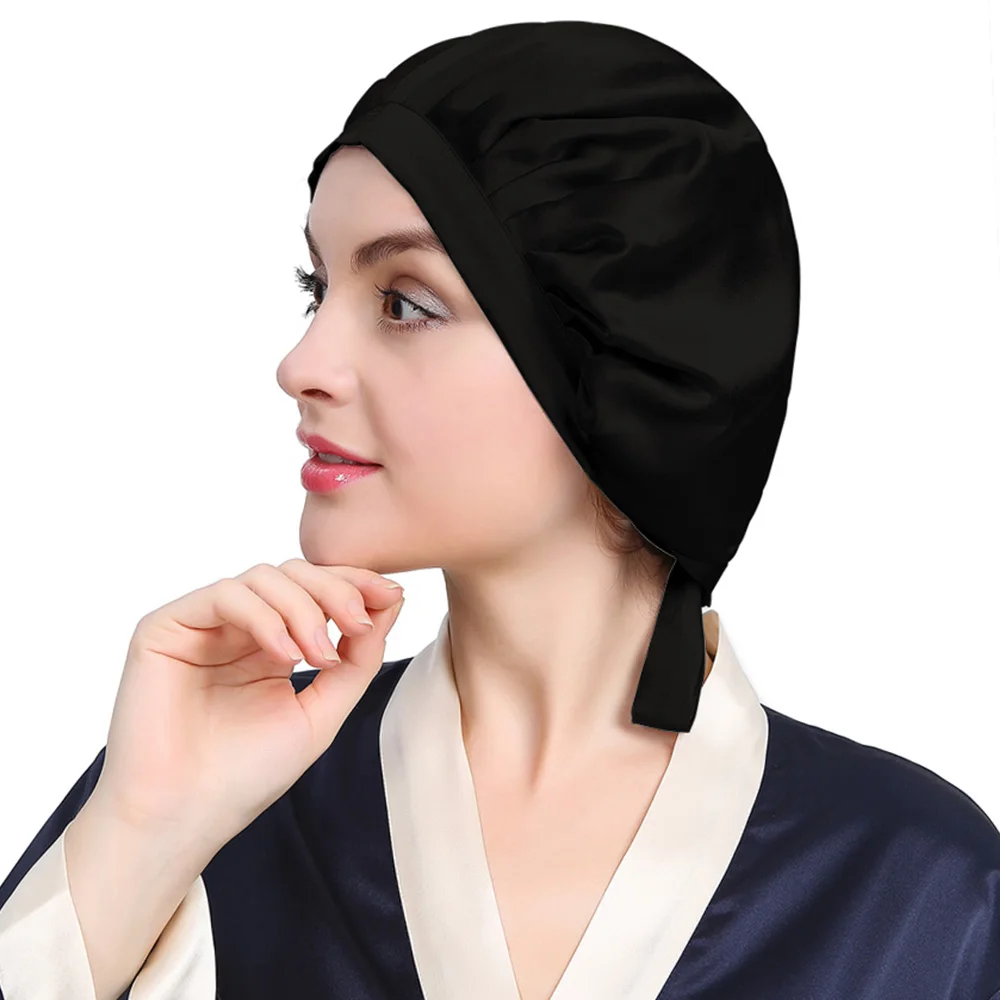LILYSILK 100% Silk Sleep Caps Band Hats 