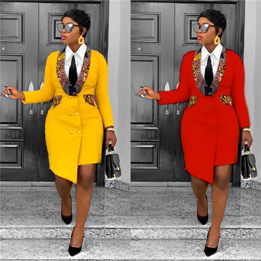 

2020 African Bazin Print Dress Women Female Dashiki Dress Office Lady Suit Dress Fashion Bodycon Sexy Hot Elegant Costume 3XL