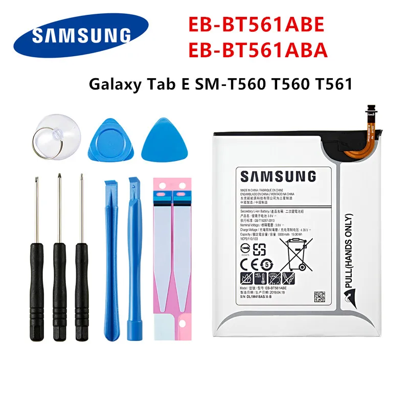 SAMSUNG Оригинальный планшет EB-BT561ABE EB-BT561ABA 5000 мА/ч батарея для Samsung Galaxy Tab E T560 T561 SM-T560