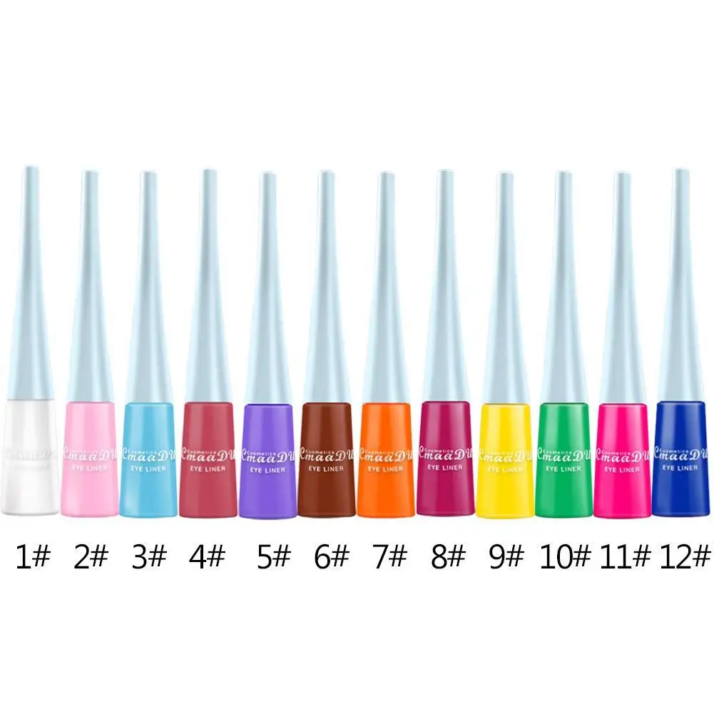 1pc Makeup Colorful Liquid Eyeliner Waterproof Makeup Liquid Eye Liner Neon Blue Green Yellow Green White Matte Liquid Eyeliner 1pc Makeup Colorful Liquid Eyeliner Waterproof Makeup Liquid Eye Liner Neon Blue Green Yellow Green White Matte Liquid Eyeliner
