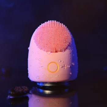 BLINGBELLE Silicone Makeup Remover LED Light Therapy Heating Pore Cleaner Warm Cleansing Face Brush Beauty Egg 4 in 1 1