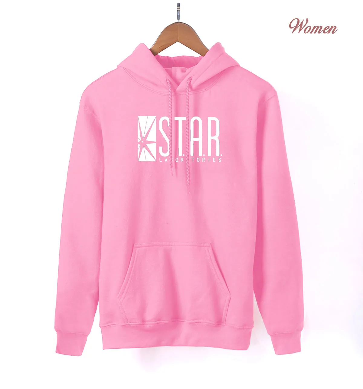 pink Женская толстовка с суперменом The Flash STAR S.T.A.R. Labs горячая Распродажа кофт с капюшоном весна осень повседневные толстовки женские флисовые толстовки - Цвет: pink