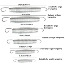 10 шт. пружина батута Сверхмощный комплект из оцинкованной стали для замены для превосходного усиления прыжков аксессуары для батута 10 шт. пружина батута Сверхмощный комплект из оцинкованной стали для замены для превосходного усиления прыжков аксессуары для батута