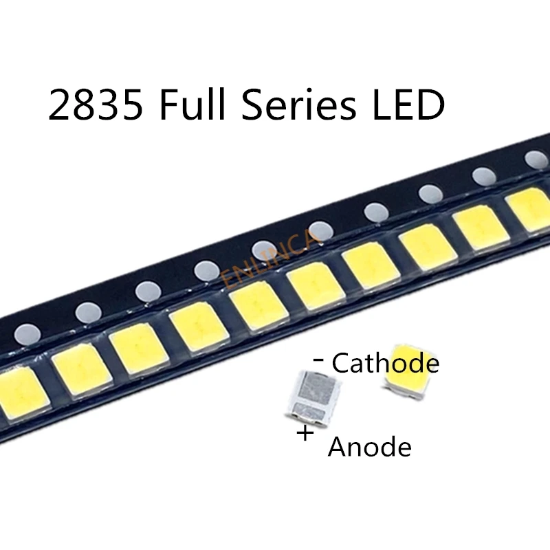 SMD led 2835 1 Вт 0 5 высокая яркость белый 3 в 6 9 18 36 3000 мА 6000 30 60 50 к-к светодиодный Диод |