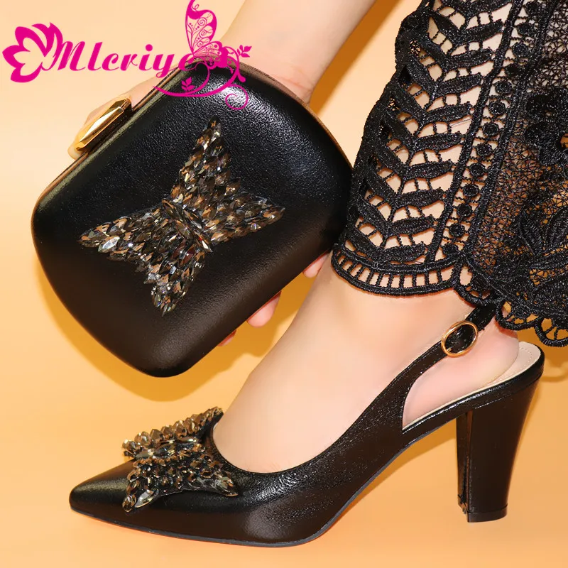 

2020 Nigerian Party silver Shoe and Bag Sets Italian Shoes and Bags Set for party African Matching Shoes and Bags! SXX1-34