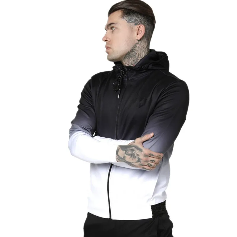 Новинка мужская хлопковая толстовка для тренажерного зала фитнеса бодибилдинга