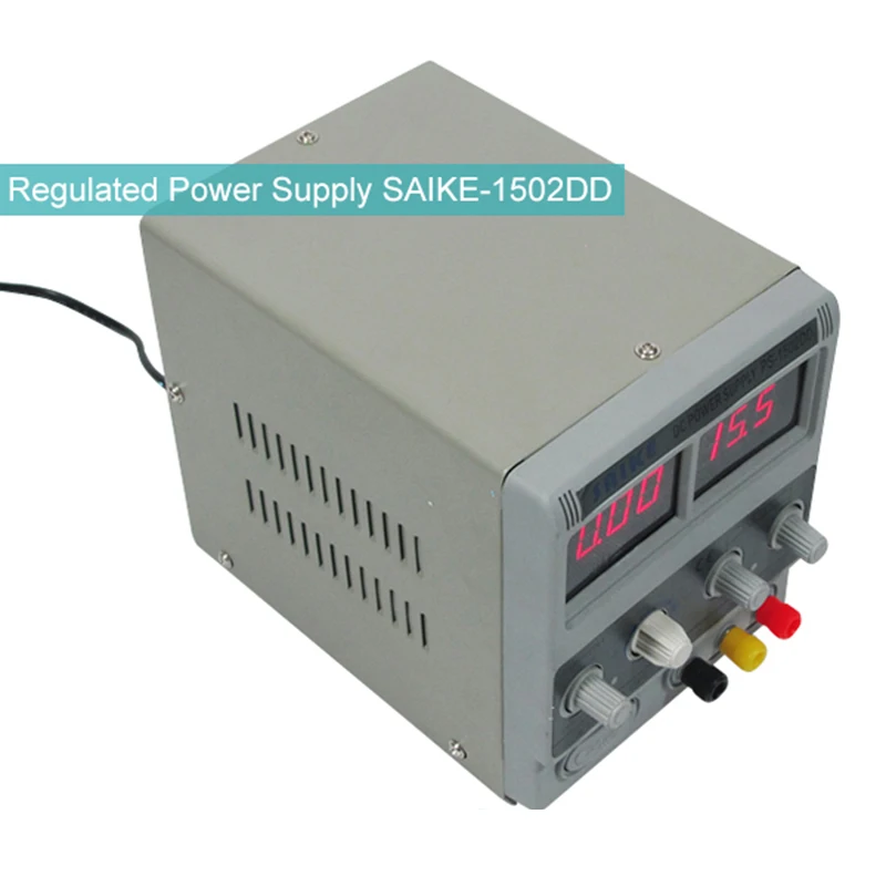 

1502DD Mobile Phone Repair DC Adjustable Power Supply Voltage Regulator Regulated Power Supply 15V 2A 220V