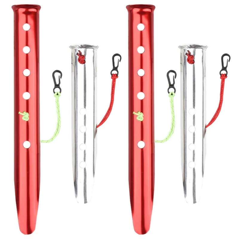 For Outdoor Camping Hiking Beach Snow Peg Sand Peg Tent Accessories 23cm 31cm Aluminum U Shaped