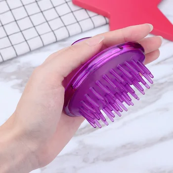 

Silicone Teeth Hair Cleaning Brush Bath Scalp Massager SPA Shampoo Washing Comb Hair Cleaning Brush Massager