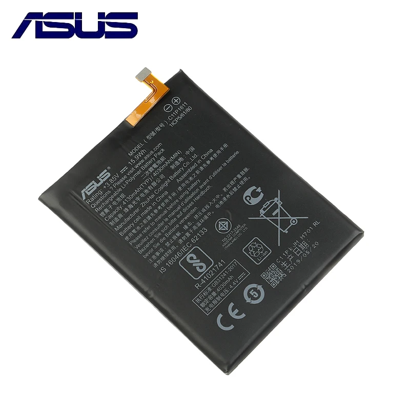 ASUS C11P1611 Original Battery For ASUS Zenfone 3 Max ZC520TL 4130mAh High  Capacity Mobile Phone Battery