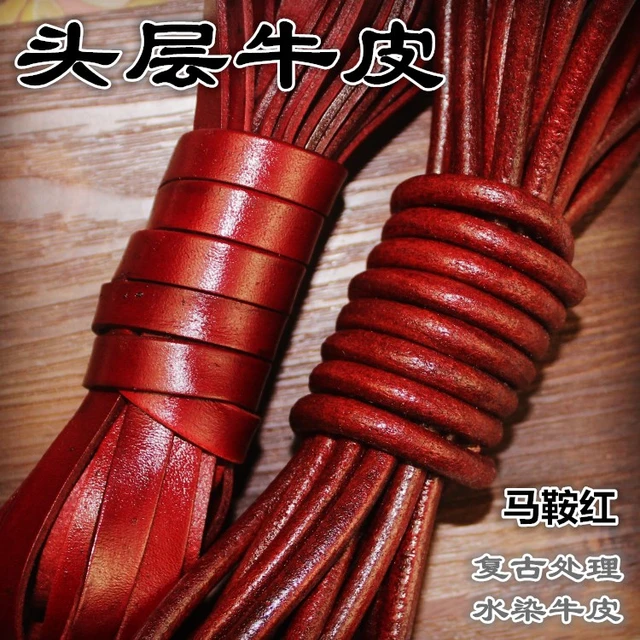 Cowhide leather cow skin rope genuine leather Strip cord