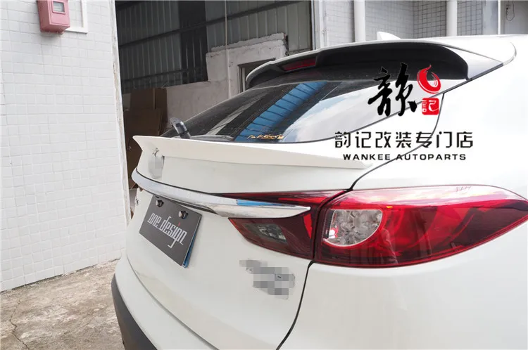 Подходит для Mazda CX4 модифицированный CX-4, чтобы изменить однодизайнерские плавники в спойлер из углеволокна крыло гриль