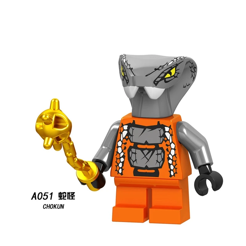 A053 фигурки ниндзя мастер у гармадон Ллойд Кай Джей Зейн Коул самурайский X ninjagoo фильм строительные блоки для детей игрушки подарки - Цвет: A051
