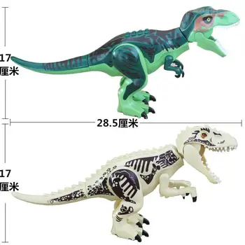 

Jurassic World Dinosaurs Figures Bricks Tyrannosaurus Indominus Rex I-Rex Assemble Building Blocks Kid Toy Dinosuar