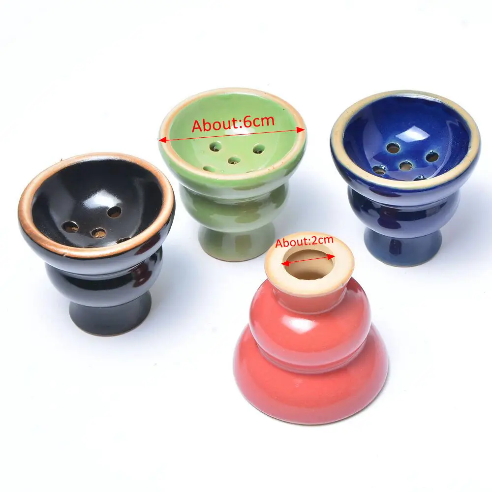 Ceramic Hookah Bowl Nargile Cachimba Shisha Pipe Flavor Bowls for Sisha Chicha Narguile Accessories