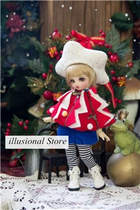 1/8 BJD SD кукольная одежда рождественские костюмы для 1/8 кукольная одежда