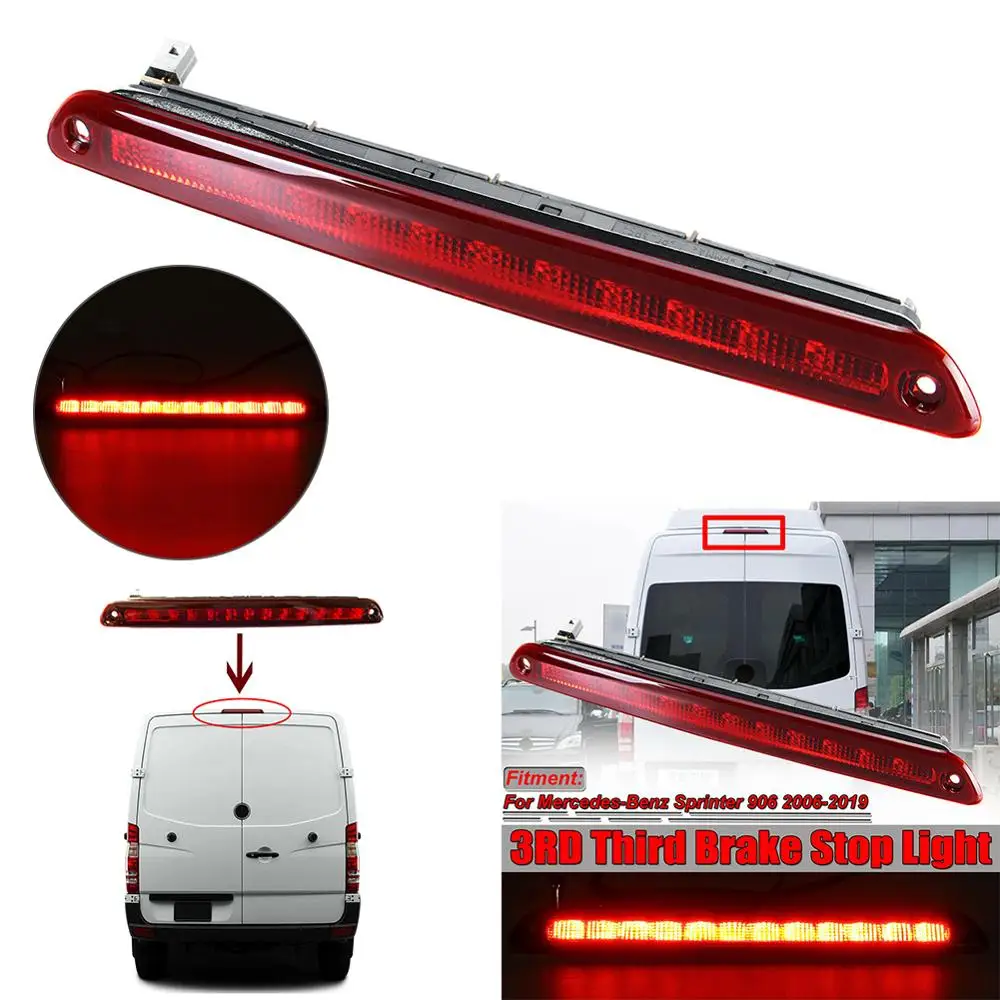 Для Dodge Mercedes SPRINTER W906 задняя дверь Высокий тормозной светильник Светодиодная лампа 2006 - Цвет: QM192377-01