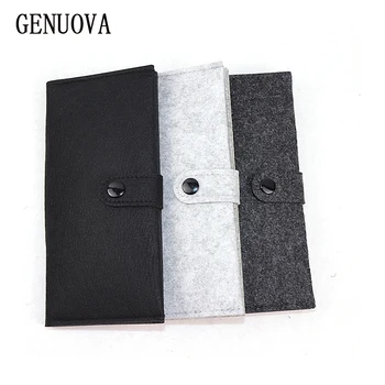 

New Felt Long Section Wallet Phone Package Women Multi-card Bit Business Card Purse Credit Card Holder Case for Bank Card Bags