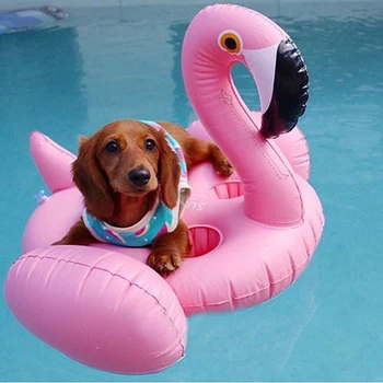 

2020 Pool Float Inflatable Flamingo70*60cm 4 Hole Inflatable Pink Flamingo Cup Holder Coasters Cola Beverage For Adults Children