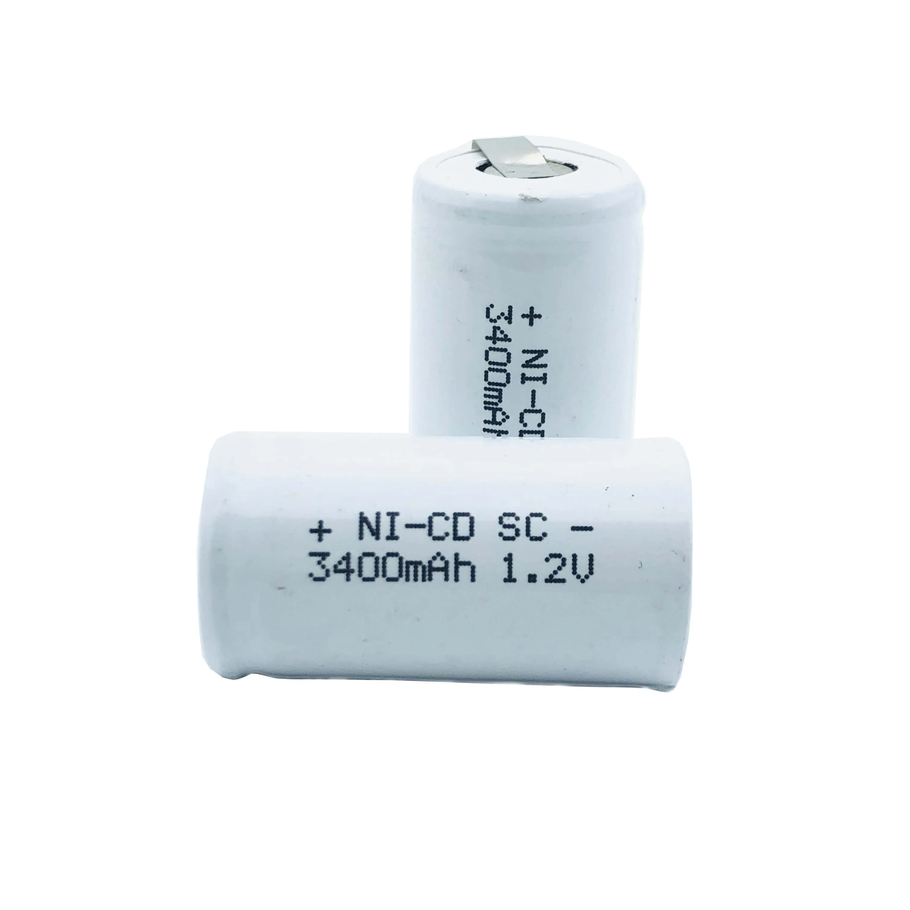 

15Pcs High Quality Rechargeable Battery White 3400mAh 1.2V SC Ni-CD Battery Can Be Replacement Battery With Tab An Extension