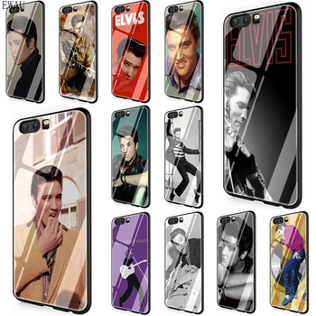 

EWAU Elvis Presley Tempered Glass phone case for Huawei P10 P20 P30 Mate 20 Lite pro P Smart Y6 Y9 Honor 8X 9 10