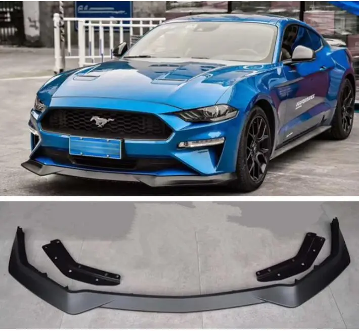 Высокое качество замена PP передняя губа Крышка для Ford Mustang R Стиль