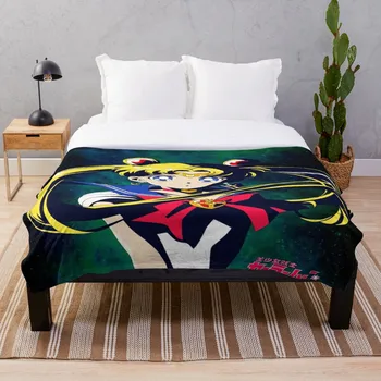 

Soft Blanket for Bed Sherpa Flannel Fleece Blanket Home Travel Sofa Soft Throw Blanket Sailor Moon Galaxy