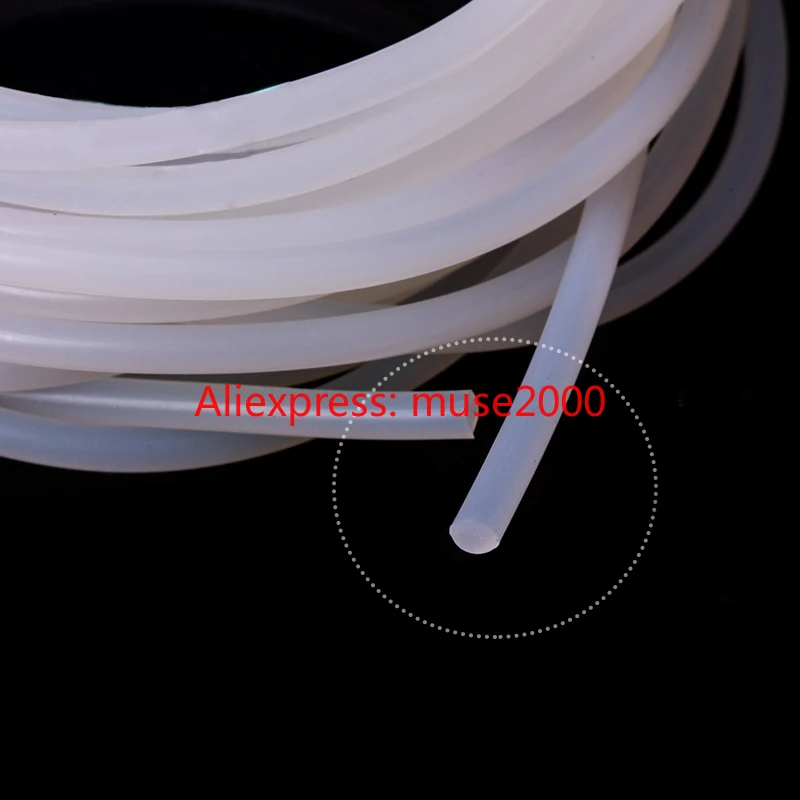 Outer Diameter 7/8-50 ft Soft 70A Black Opaque High-Temperature Silicone Rubber for Air and Water Inner Diameter 3/4