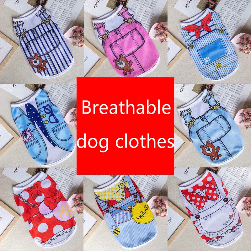 

Breathable dog clothes puppy cat costume dogs shirt vest ropa para perros for samoyed Teddy pitbull beagle chihuahua mascota pet