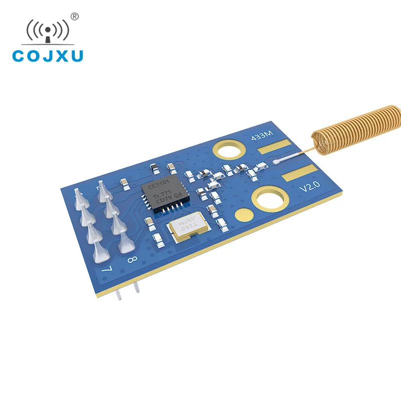 CC1101 10 мВт 433 МГц 500 м SPI SMD беспроводной радиочастотный передатчик и приемник