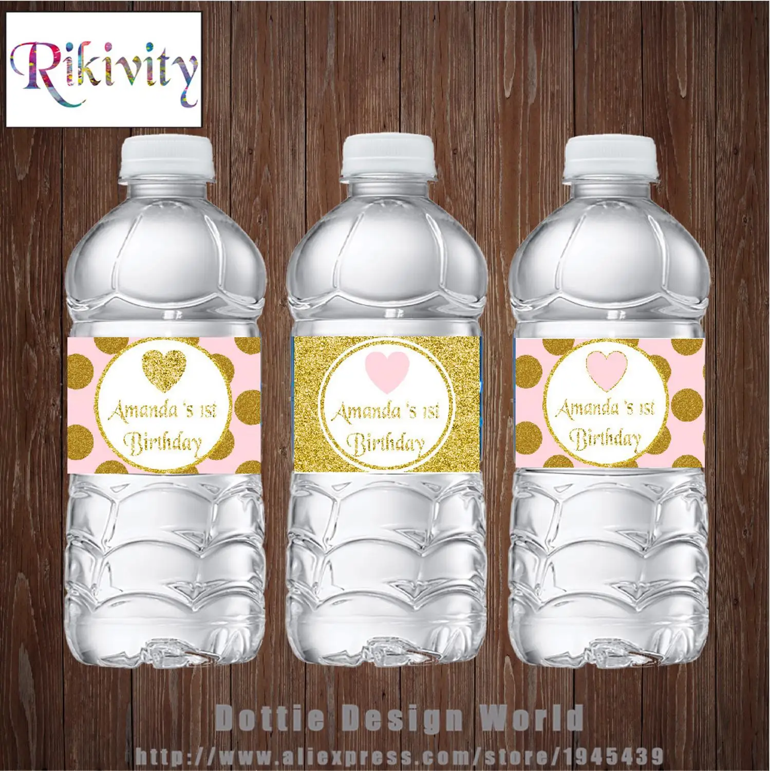 20 шт. золотистые и розовые ярлыки для бутылок с водой|bottle labeler|bottle supplierdecorative decorative