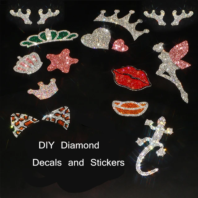 Car Sticker Decals Decal Star Rhinestone Stickers Crystal Window Bling  Bumper Diamond Windshield Decoration Laptops Adhesive - AliExpress