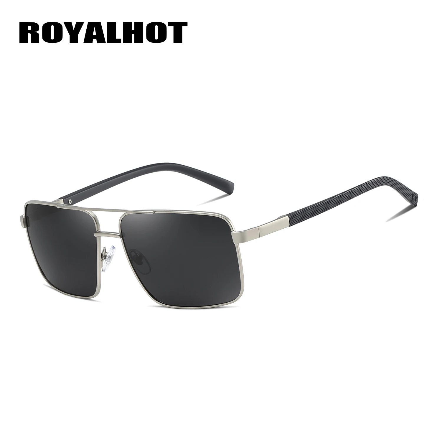 RoyalHot, мужские и женские поляризованные солнцезащитные очки, квадратная оправа, солнцезащитные очки, очки для вождения, солнцезащитные очки, мужские очки, 900168 - Цвет линз: Silver Grey